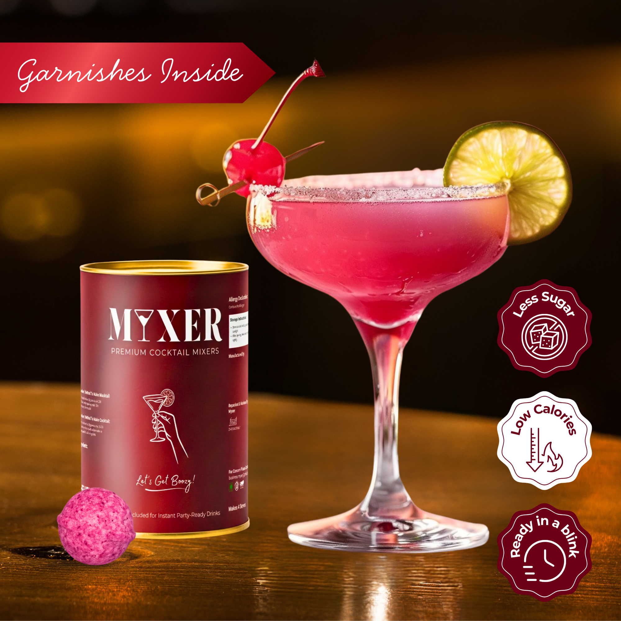 Cranberry Cocktail Bomb (Pack of 4 Bombs)