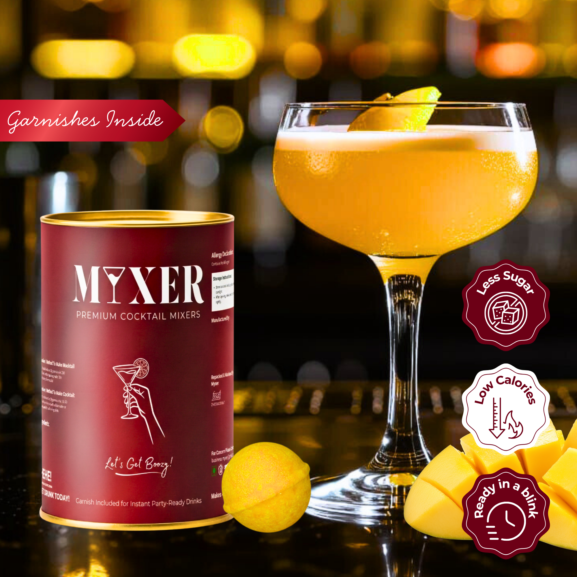 Mango Martini Cocktail Bomb (Pack of 4 Bombs)